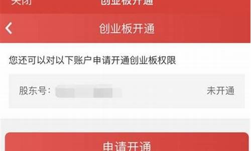 如何申请开通创业板(申请科创板开户的条件)_https://www.jumanxin.com_深交所_第1张