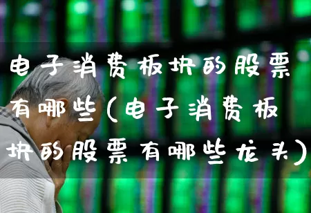 电子消费板块的股票有哪些(电子消费板块的股票有哪些龙头)_https://www.jumanxin.com_创业板_第1张
