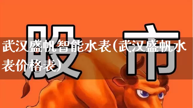 武汉盛帆智能水表(武汉盛帆水表价格表)_https://www.jumanxin.com_上交所_第1张