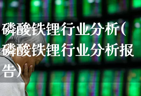磷酸铁锂行业分析(磷酸铁锂行业分析报告)_https://www.jumanxin.com_创业板_第1张