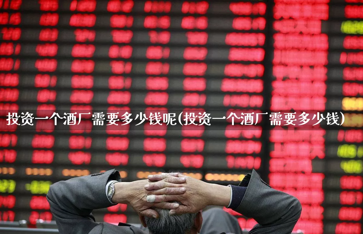 投资一个酒厂需要多少钱呢(投资一个酒厂需要多少钱)_https://www.jumanxin.com_创业板_第1张