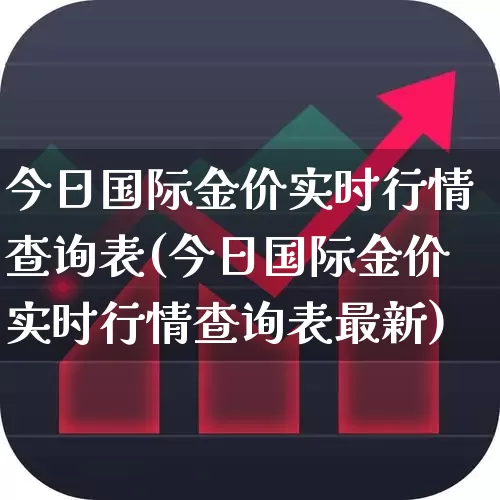 今日国际金价实时行情查询表(今日国际金价实时行情查询表最新)_https://www.jumanxin.com_科创板_第1张