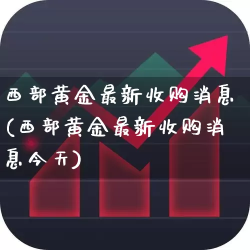 西部黄金最新收购消息(西部黄金最新收购消息今天)_https://www.jumanxin.com_科创板_第1张