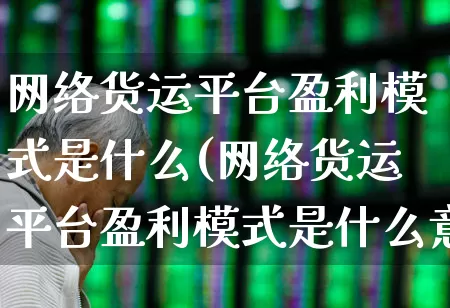 网络货运平台盈利模式是什么(网络货运平台盈利模式是什么意思)_https://www.jumanxin.com_深交所_第1张