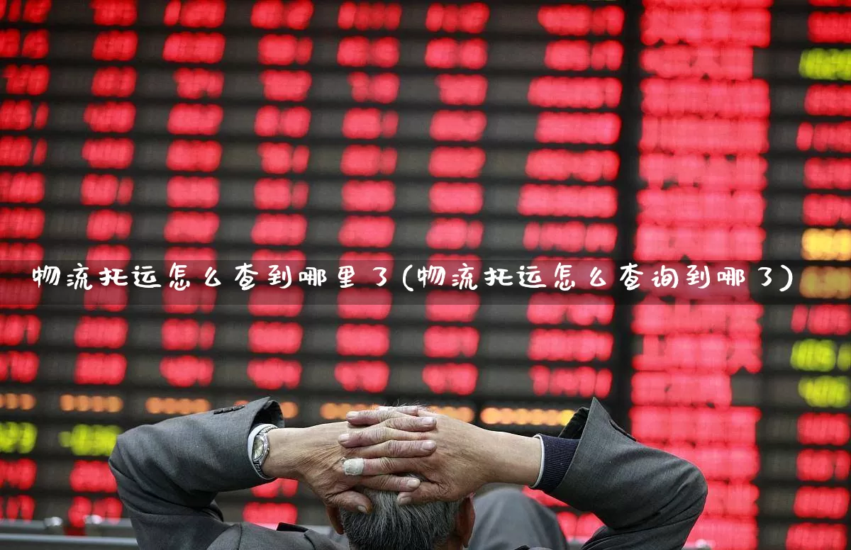 物流托运怎么查到哪里了(物流托运怎么查询到哪了)_https://www.jumanxin.com_上交所_第1张