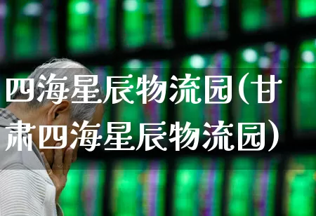 四海星辰物流园(甘肃四海星辰物流园)_https://www.jumanxin.com_北交所_第1张