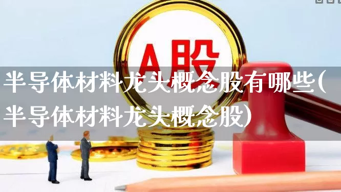 半导体材料龙头概念股有哪些(半导体材料龙头概念股)_https://www.jumanxin.com_上交所_第1张
