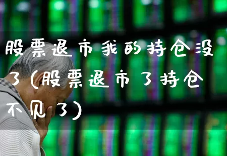 股票退市我的持仓没了(股票退市了持仓不见了)_https://www.jumanxin.com_深交所_第1张