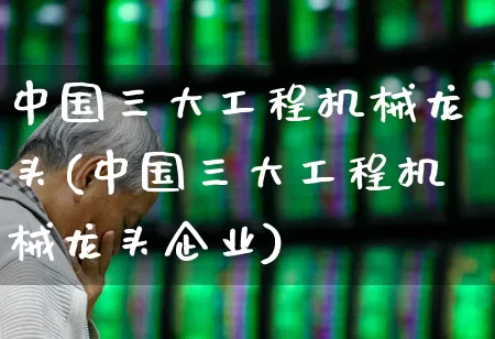中国三大工程机械龙头(中国三大工程机械龙头企业)_https://www.jumanxin.com_创业板_第1张