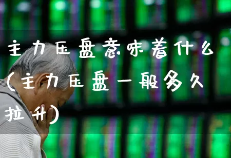 主力压盘意味着什么(主力压盘一般多久拉升)_https://www.jumanxin.com_创业板_第1张