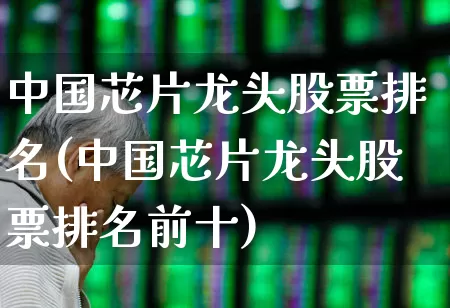 中国芯片龙头股票排名(中国芯片龙头股票排名前十)_https://www.jumanxin.com_科创板_第1张