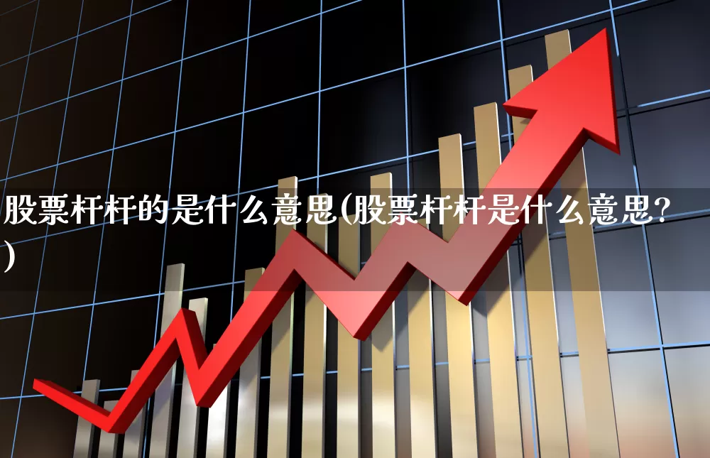 股票杆杆的是什么意思(股票杆杆是什么意思?)_科创板_第1张_财经网 股票杆杆的是什么意思(股票杆杆是什么意思?)_https://www.jumanxin.com_科创板_第1张
