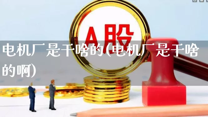 电机厂是干啥的(电机厂是干啥的啊)_https://www.jumanxin.com_创业板_第1张