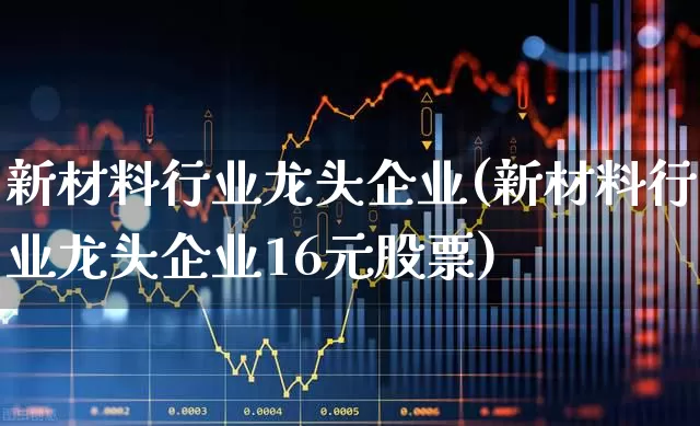 新材料行业龙头企业(新材料行业龙头企业16元股票)_https://www.jumanxin.com_上交所_第1张
