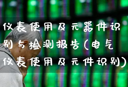 仪表使用及元器件识别与检测报告(电气仪表使用及元件识别)_https://www.jumanxin.com_深交所_第1张