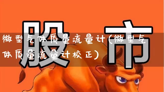 微型气体质量流量计(微型气体质量流量计校正)_https://www.jumanxin.com_上交所_第1张