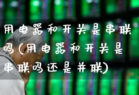 用电器和开关是串联吗(用电器和开关是串联吗还是并联)_https://www.jumanxin.com_上交所_第1张