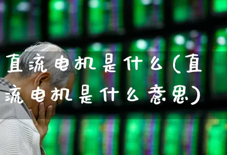 直流电机是什么(直流电机是什么意思)_https://www.jumanxin.com_深交所_第1张